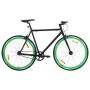 Bicicleta de piñón fijo negro y verde 700c 51 cm de , Bicicletas - Ref: Foro24-92255, Precio: 262,06 €, Descuento: %