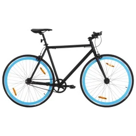 Bicicleta de piñón fijo negro y azul 700c 59 cm de , Bicicletas - Ref: Foro24-92260, Precio: 278,17 €, Descuento: %