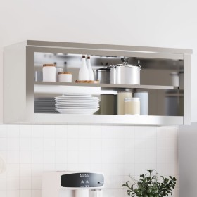 Armario de pared de cocina con estante acero inoxidable de , Recipiente para comida - Ref: Foro24-376445, Precio: 143,40 €, D...