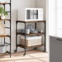 Carrito de cocina madera ingeniería roble ahumado 60x41x76 cm de , Carros de cocina y comedor - Ref: Foro24-842303, Precio: 6...