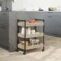 Sonoma oak engineered wood kitchen cart 50x30x70 cm by , Kitchen and dining carts - Ref: Foro24-842357, Price: 57,12 €, Disco...