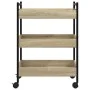 Sonoma oak engineered wood kitchen cart 50x30x70 cm by , Kitchen and dining carts - Ref: Foro24-842357, Price: 57,12 €, Disco...