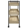 Carrito de cocina madera de ingeniería roble Sonoma 50x30x70 cm de , Carros de cocina y comedor - Ref: Foro24-842357, Precio:...