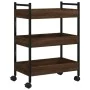 Oak brown engineered wood kitchen cart 50x30x70 cm by , Kitchen and dining carts - Ref: Foro24-842360, Price: 49,79 €, Discou...