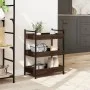 Oak brown engineered wood kitchen cart 50x30x70 cm by , Kitchen and dining carts - Ref: Foro24-842360, Price: 49,79 €, Discou...