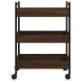 Oak brown engineered wood kitchen cart 50x30x70 cm by , Kitchen and dining carts - Ref: Foro24-842360, Price: 49,79 €, Discou...