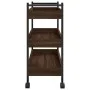 Oak brown engineered wood kitchen cart 50x30x70 cm by , Kitchen and dining carts - Ref: Foro24-842360, Price: 49,79 €, Discou...