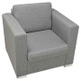 Sillón de tela gris claro en Sillones | Comprar online en Foru.es