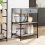 Carrito de cocina madera ingeniería gris Sonoma 60x48x89,5 cm de , Carros de cocina y comedor - Ref: Foro24-842374, Precio: 7...