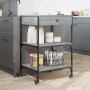 Carrito de cocina madera ingeniería gris Sonoma 60x48x89,5 cm de , Carros de cocina y comedor - Ref: Foro24-842374, Precio: 7...