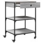 Carrito de cocina madera ingeniería gris Sonoma 60x48x89,5 cm de , Carros de cocina y comedor - Ref: Foro24-842374, Precio: 7...