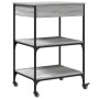 Carrito de cocina madera ingeniería gris Sonoma 60x48x89,5 cm de , Carros de cocina y comedor - Ref: Foro24-842374, Precio: 7...
