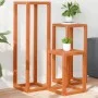 Soportes para plantas 3 piezas madera maciza pino marrón cera de , Soportes para macetas - Ref: Foro24-844472, Precio: 94,88 ...