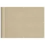 Pantalla de balcón 100% poliéster Oxford beige 75x1000 cm de , Sombrillas - Ref: Foro24-4000174, Precio: 33,77 €, Descuento: %