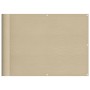 Pantalla de balcón 100% poliéster Oxford beige 75x1000 cm de , Sombrillas - Ref: Foro24-4000174, Precio: 34,63 €, Descuento: %