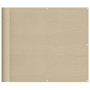 Pantalla de balcón 100% poliéster Oxford beige 90x1000 cm de , Sombrillas - Ref: Foro24-4000181, Precio: 46,15 €, Descuento: %