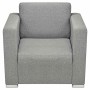 Sillón de tela gris claro en Sillones | Comprar online en Foru.es