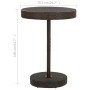 Mesa de jardín de ratán sintético marrón 75,5x106 cm de vidaXL, Mesas de jardín - Ref: Foro24-45858, Precio: 76,04 €, Descuen...