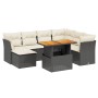 Set de sofás de jardín 8 piezas y cojines ratán sintético negro de , Conjuntos de jardín - Ref: Foro24-3270951, Precio: 461,2...