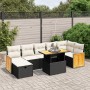 Set de sofás de jardín 8 piezas y cojines ratán sintético negro de , Conjuntos de jardín - Ref: Foro24-3276255, Precio: 483,9...