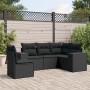 Set de muebles de jardín 5 pzas y cojines ratán sintético negro de , Conjuntos de jardín - Ref: Foro24-3254902, Precio: 368,6...