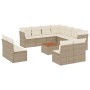 Set de sofás de jardín 12 pzas y cojines ratán sintético marrón de , Conjuntos de jardín - Ref: Foro24-3256037, Precio: 784,5...