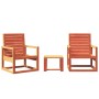 Juego de muebles jardín 3 pzas madera maciza pino marrón cera de , Conjuntos de jardín - Ref: Foro24-844646, Precio: 139,14 €...