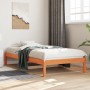 Sofá cama de madera maciza de pino marrón cera 90x190 cm de , Camas y somieres - Ref: Foro24-844407, Precio: 56,10 €, Descuen...