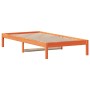 Sofá cama de madera maciza de pino marrón cera 90x190 cm de , Camas y somieres - Ref: Foro24-844407, Precio: 56,10 €, Descuen...