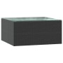 Set muebles de jardín 5 piezas y cojines ratán sintético negro de vidaXL, Sofás modulares de exterior - Ref: Foro24-46554, Pr...