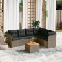 Set de sofás de jardín 7 piezas con cojines ratán PE gris de , Conjuntos de jardín - Ref: Foro24-3255990, Precio: 425,15 €, D...