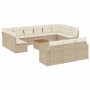 Set sofás de jardín 14 pzas con cojines ratán sintético beige de , Conjuntos de jardín - Ref: Foro24-3256695, Precio: 906,76 ...