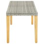 Banco de jardín ratán sintético gris 80 cm de vidaXL, Bancos de jardín - Ref: Foro24-46487, Precio: 41,64 €, Descuento: %