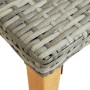Banco de jardín ratán sintético gris 80 cm de vidaXL, Bancos de jardín - Ref: Foro24-46487, Precio: 41,64 €, Descuento: %