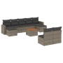 Set de sofás de jardín 10 pzas con cojines ratán sintético gris de , Conjuntos de jardín - Ref: Foro24-3256655, Precio: 548,4...