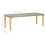 Banco de jardín ratán sintético gris 80 cm de vidaXL, Bancos de jardín - Ref: Foro24-46487, Precio: 41,64 €, Descuento: %
