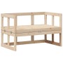 Banco sofá de jardín extensible madera maciza de pino de , Bancos de jardín - Ref: Foro24-832610, Precio: 141,32 €, Descuento: %
