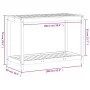 Mesa de plantación y estante madera maciza Douglas 108x50x75 cm de , Soportes para macetas - Ref: Foro24-832405, Precio: 91,0...