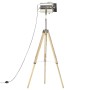 Lámpara de suelo con trípode madera maciza de mango 140 cm de vidaXL, Lámparas - Ref: Foro24-286116, Precio: 91,11 €, Descuen...