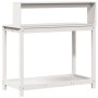 Mesa plantación con estantes madera pino blanco 108x50x109,5 cm de , Soportes para macetas - Ref: Foro24-832413, Precio: 90,0...