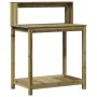 Mesa plantación con estantes madera impregnada 82,5x50x109,5 cm de , Soportes para macetas - Ref: Foro24-832411, Precio: 67,4...