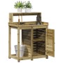 Mesa plantación con estantes madera impregnada 82,5x50x109,5 cm de , Soportes para macetas - Ref: Foro24-832426, Precio: 163,...