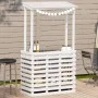 Mesa alta bar de jardín madera maciza blanco 112,5x57x195,5 cm de , Mesas de jardín - Ref: Foro24-832535, Precio: 213,81 €, D...