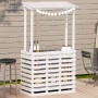 Mesa alta bar de jardín madera maciza blanco 112,5x57x195,5 cm de , Mesas de jardín - Ref: Foro24-832535, Precio: 224,96 €, D...