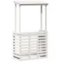 Mesa alta bar de jardín madera maciza blanco 112,5x57x195,5 cm de , Mesas de jardín - Ref: Foro24-832535, Precio: 213,81 €, D...