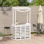 Mesa alta bar de jardín madera maciza blanco 112,5x57x195,5 cm de , Mesas de jardín - Ref: Foro24-832535, Precio: 213,81 €, D...