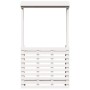 Mesa alta bar de jardín madera maciza blanco 112,5x57x195,5 cm de , Mesas de jardín - Ref: Foro24-832535, Precio: 224,96 €, D...