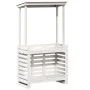 Mesa alta bar de jardín madera maciza blanco 112,5x57x195,5 cm de , Mesas de jardín - Ref: Foro24-832535, Precio: 213,81 €, D...