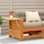 Sofá jardín con reposabrazos y cojín madera pino marrón cera de , Sofás de exterior - Ref: Foro24-844916, Precio: 99,29 €, De...