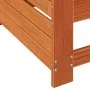 Sofá jardín con reposabrazos y cojín madera pino marrón cera de , Sofás de exterior - Ref: Foro24-844916, Precio: 99,29 €, De...